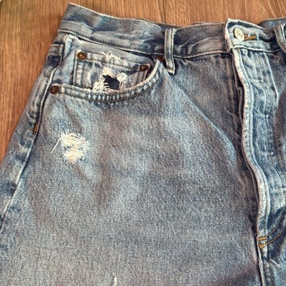 AGOLDE STELLA DENIM JEAN SHORTS SIZE 28 - Picture 4 of 10